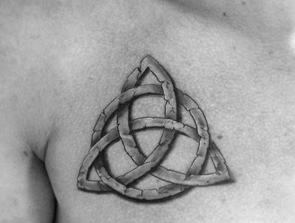 Irish Trinity Knot Triquetra Meaning Symbolic Tattoos For Men