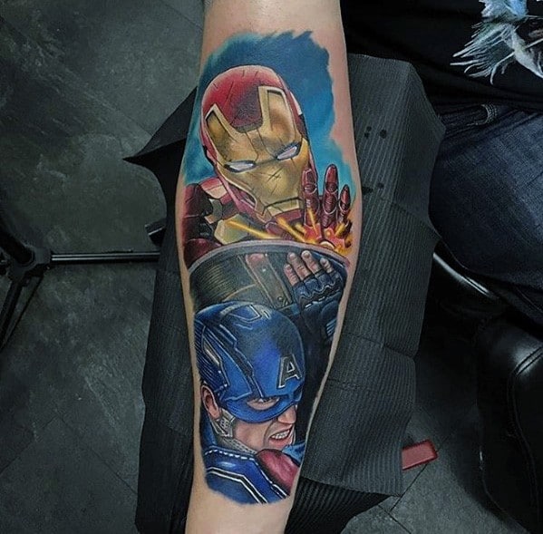 Iron Man Tattoo Designs For Males