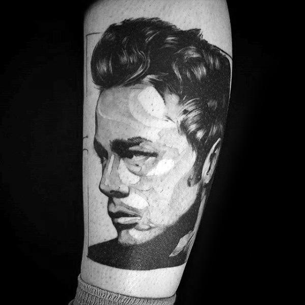 James Dean Tattoo Designs For Guys On Forearm