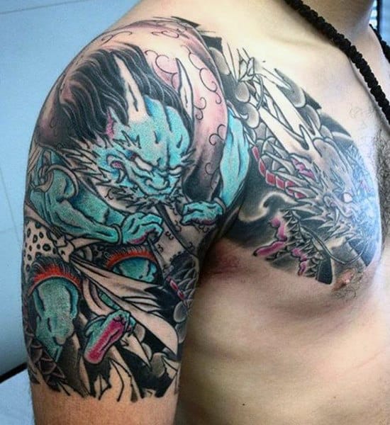 Japanese Demon Tattoos For Guys