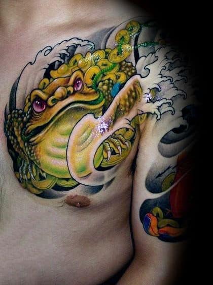 Japanese Frog Tattoo For Men