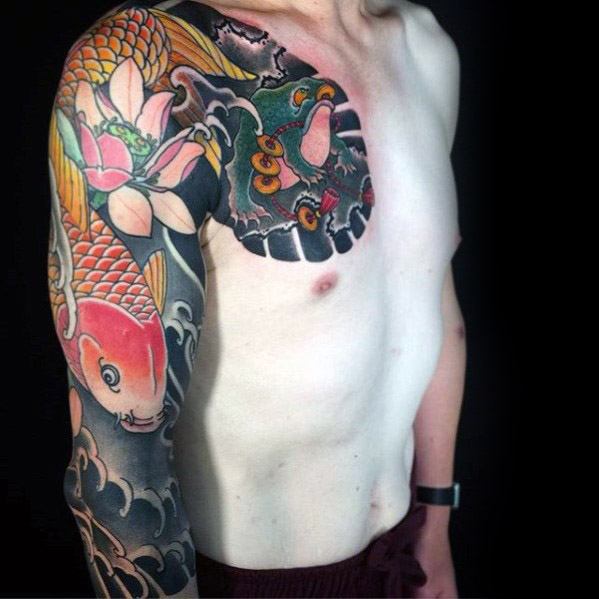 Japanese Frog Tattoo Inspiration For Men