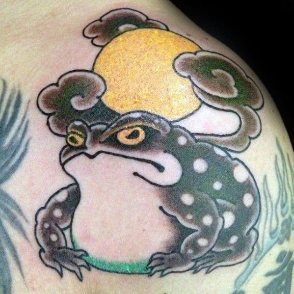 Japanese Frog Themed Tattoo Design Inspiration