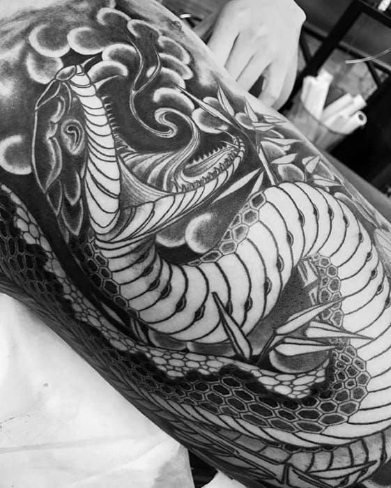Japanese Snake Guys Tattoo Designs Rib Cage Side Of Body
