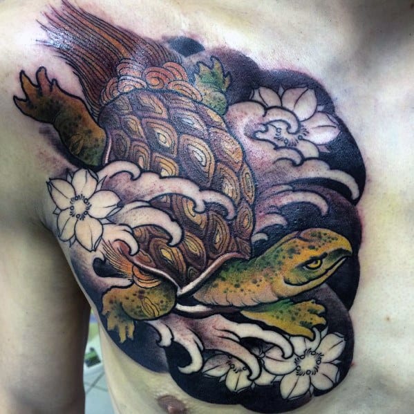 Tattoo uploaded by Dadde Stark  Oh snap neotraditional turtle tortoise  snappingturtletattoo  Tattoodo