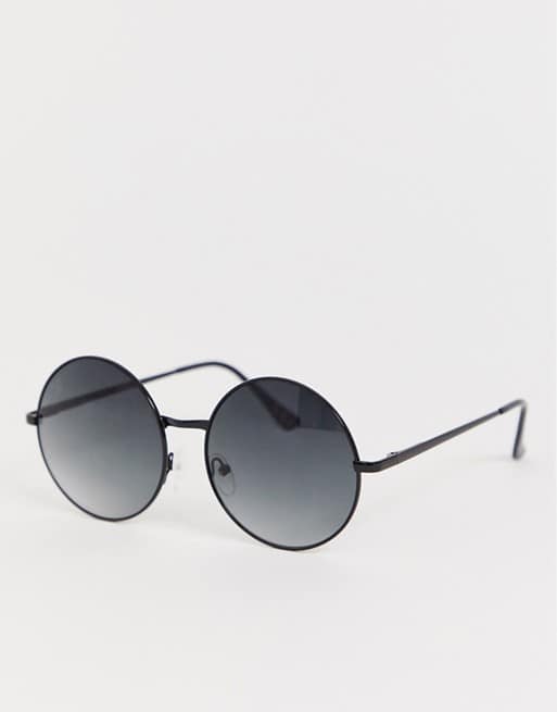 jeepers peepers round sunglasses in black
