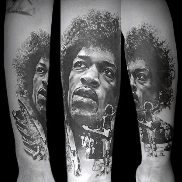 Jimi Hendrix Guys Tattoo Ideas