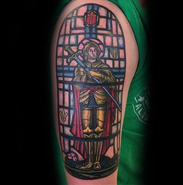 Joan Of Arc Guys Tattoos