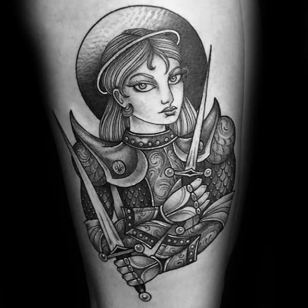 Joan Of Arc Mens Tattoo Ideas