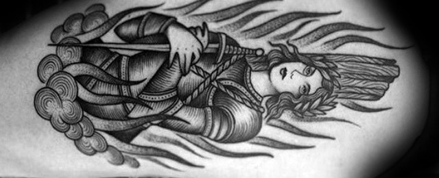 40 Joan Of Arc Tattoo Designs For Men  Saint Ink Ideas
