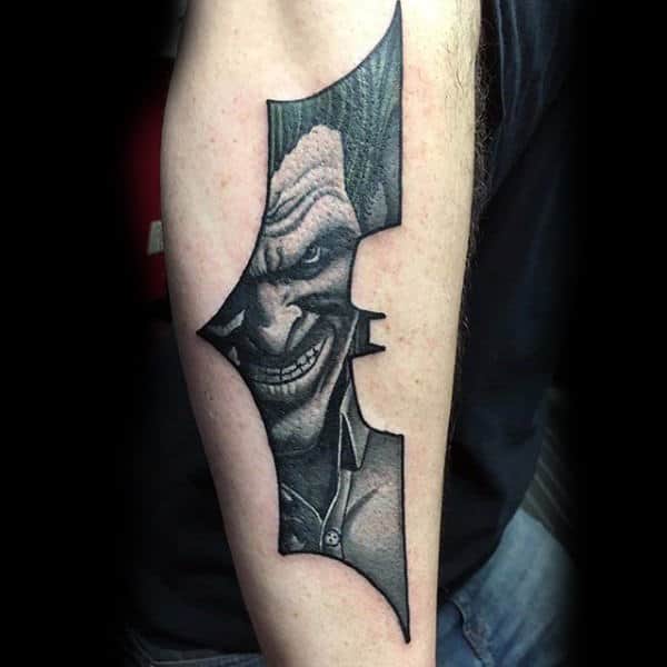 Joker Batman Mens Tattoo