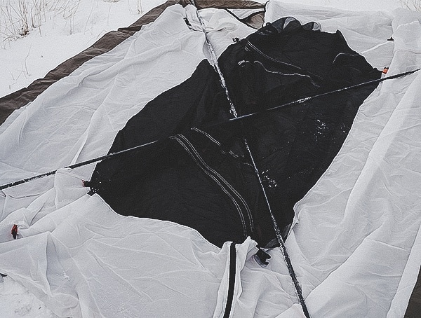 Kelty Outfitter Pro 3 Tent Outdoor Review Crossing Poles In X Pattern
