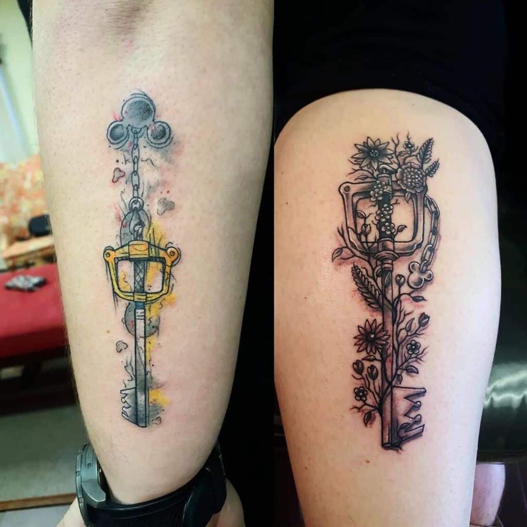 Keyblades Kingdom Hearts Tattoo