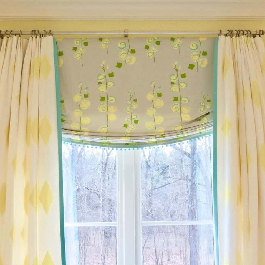 fun pattern kids room curtains 