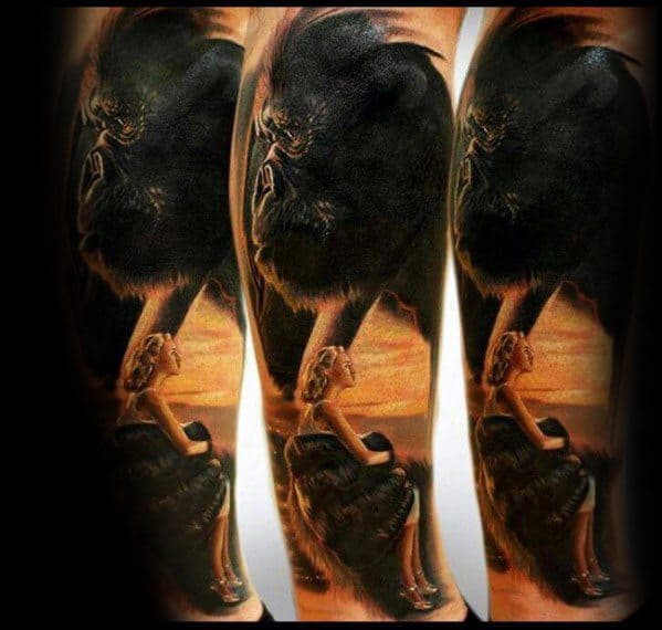 King Kong Male Tattoo Designs