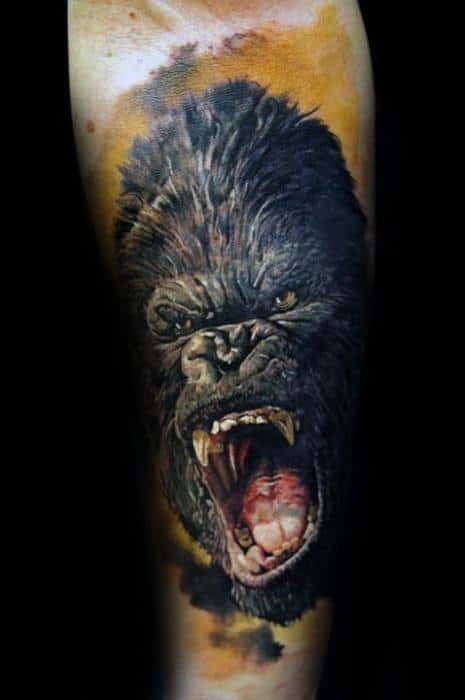 King Kong Tattoo Design On Man