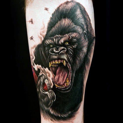 King Kong Tattoo Ideas On Guys