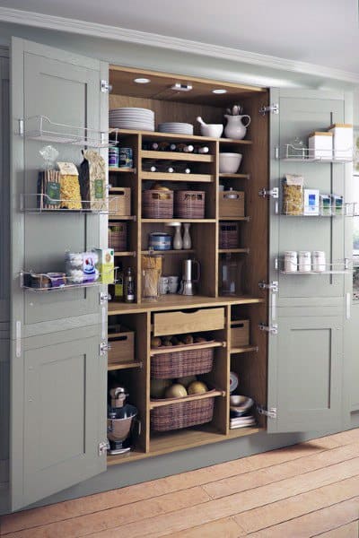 Top 70 Best Kitchen Pantry Ideas, Built In Kitchen Pantry Cabinet Ideas
