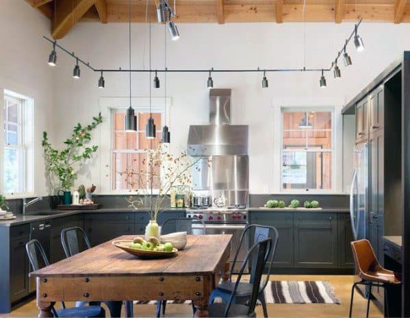Kitchen Dining Room Area Idea Inspiration Track Lighting Designs