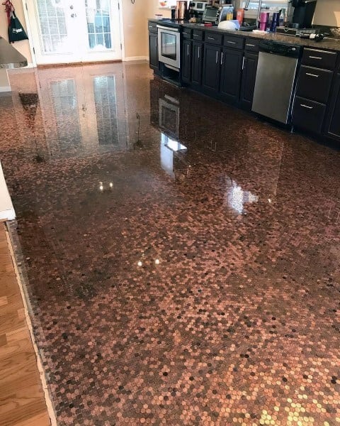 kitchen penny floor design
