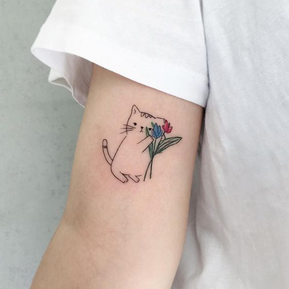 Kitty Tulip Tattoo