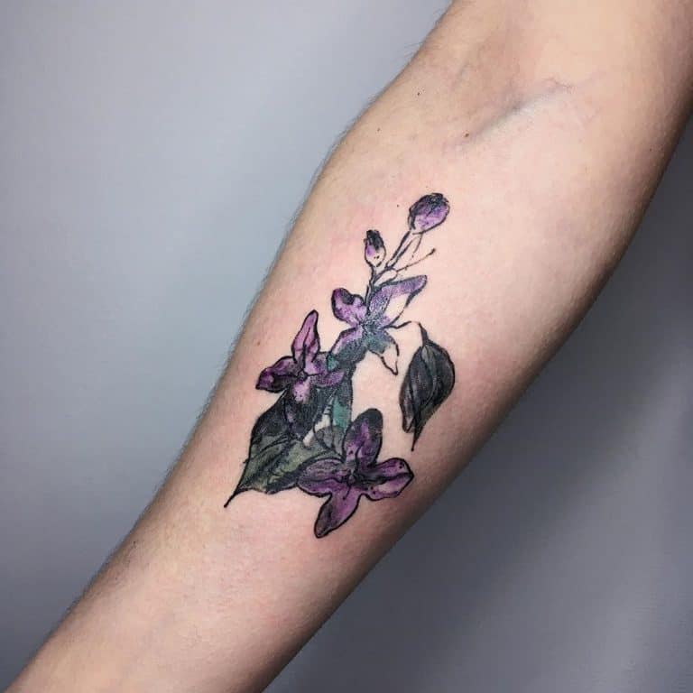 41 Pretty Lilac Tattoo Ideas