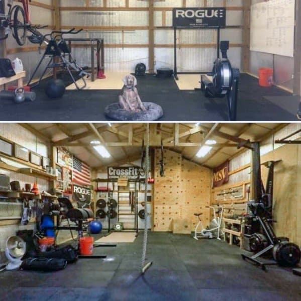 Large Barn Garage Gym Ideas