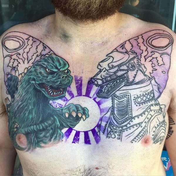 Deluxe Tattoo  Progress on Todds Godzilla back by  Facebook
