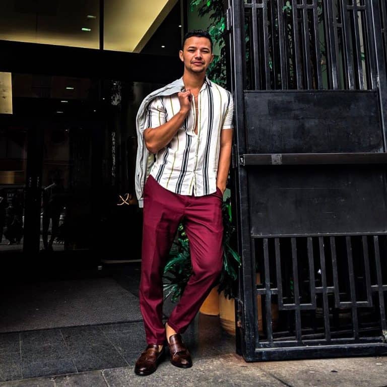 53 Burgundy Pants Outfits for Men [2024 Style Guide]