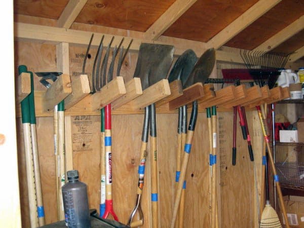 Lawn Yard Tools Rack Tool Storage Ideas For Sheds