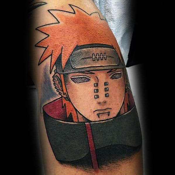Leg Calf Creative Naruto Tattoos For Men