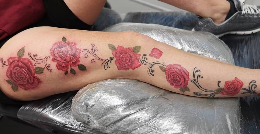 Tattoo uploaded by Brittney S  Flower vine wrapping around and up the arm   Tattoodo