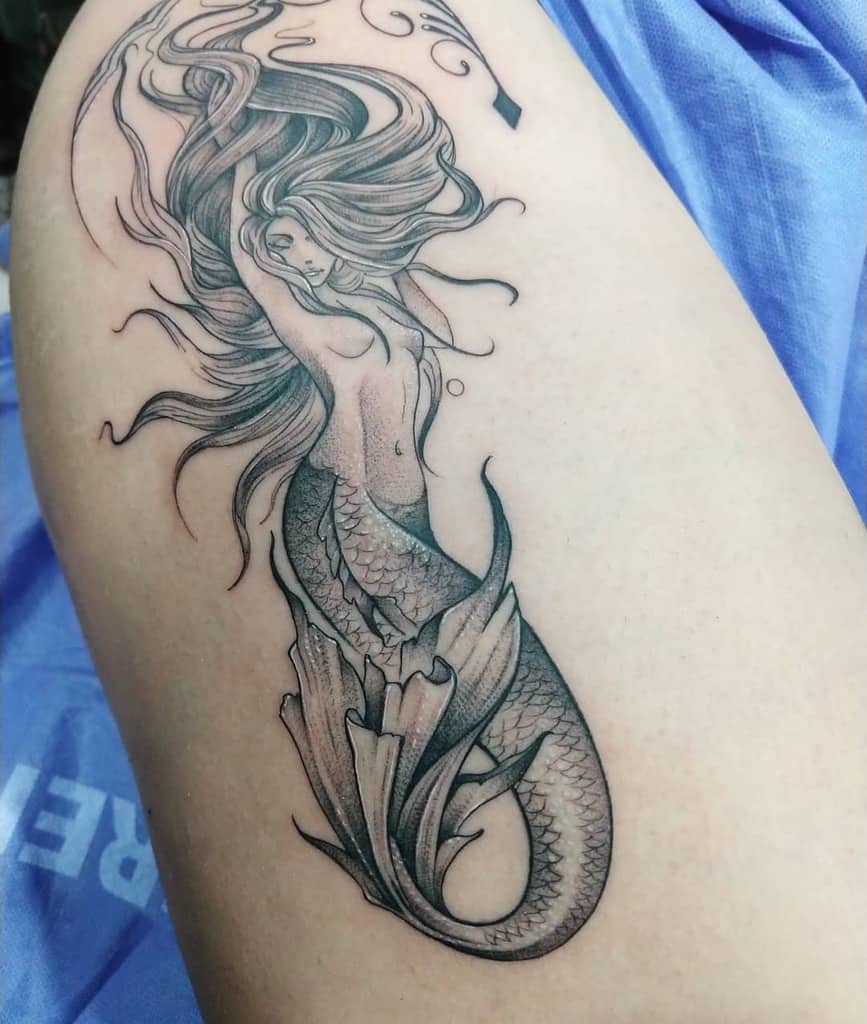 Tattoos badass mermaid Top 77