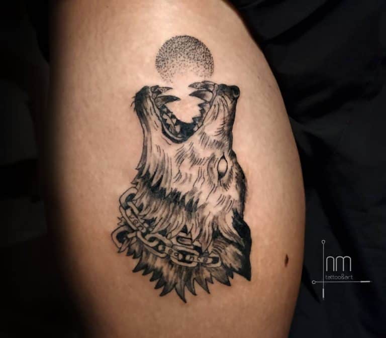 Top 55 Norse Wolf Tattoo Ideas - [2021 Inspiration Guide]