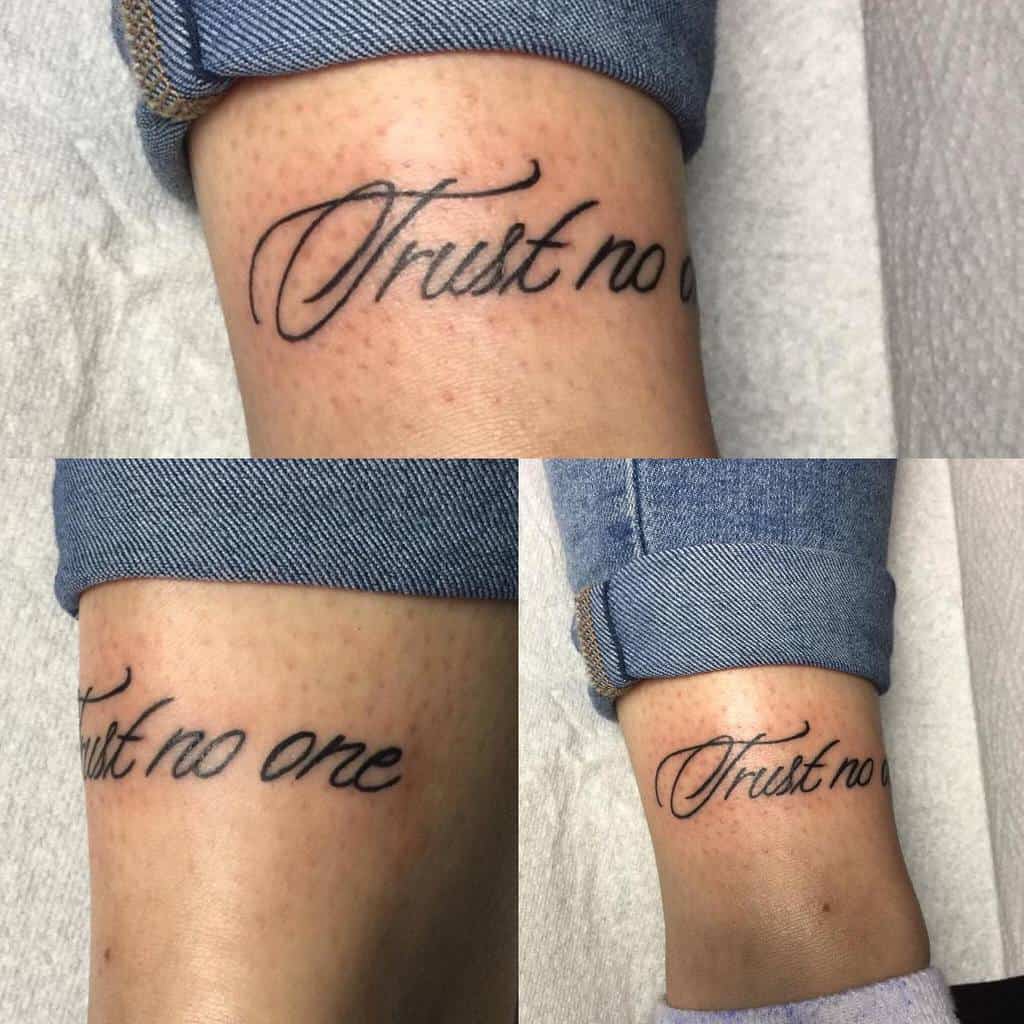 leg trust no one tattoos _criminal_ink