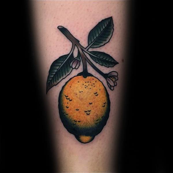 Lemon Tattoo Ideas For Males