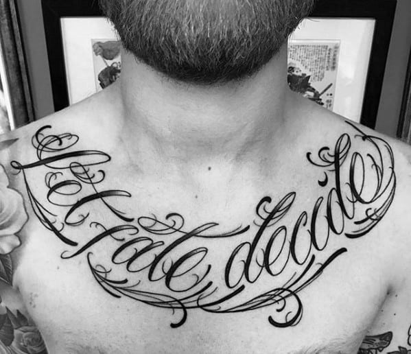 Top 10 Chest lettering tattoo IdeasCollected By Daily Hind News  Daily  Hind News