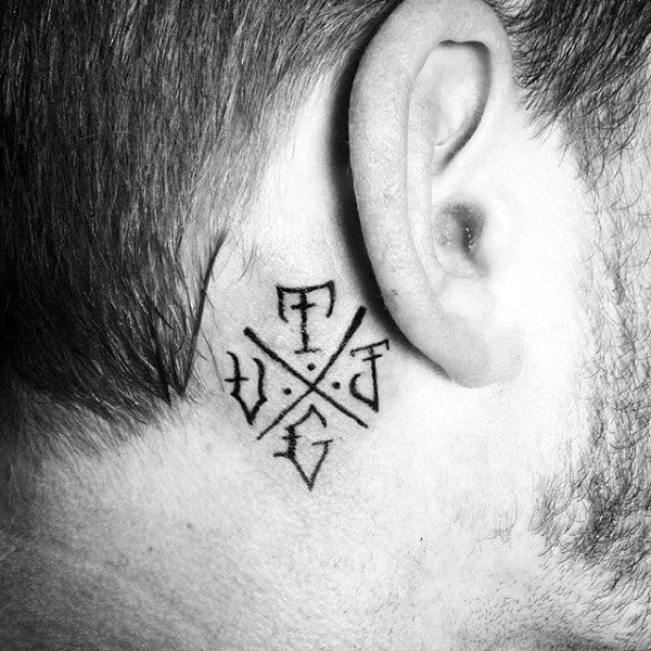 List 94+ Background Images Behind The Ear Tattoos For Men Superb 11/2023