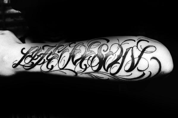 Life Goes On Mens Tattoo Designs