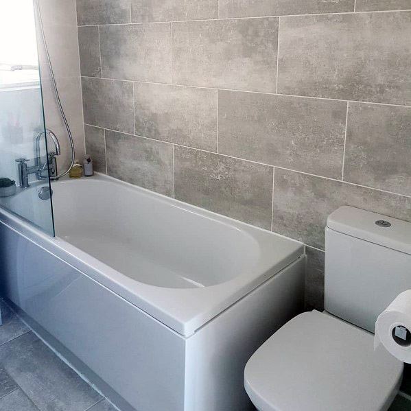 Light Grey Bathroom Wall Tile Ideas