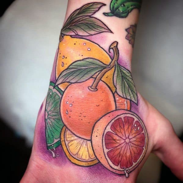 40 Lime Tattoo Ideas For Men Citrus Fruit Designs