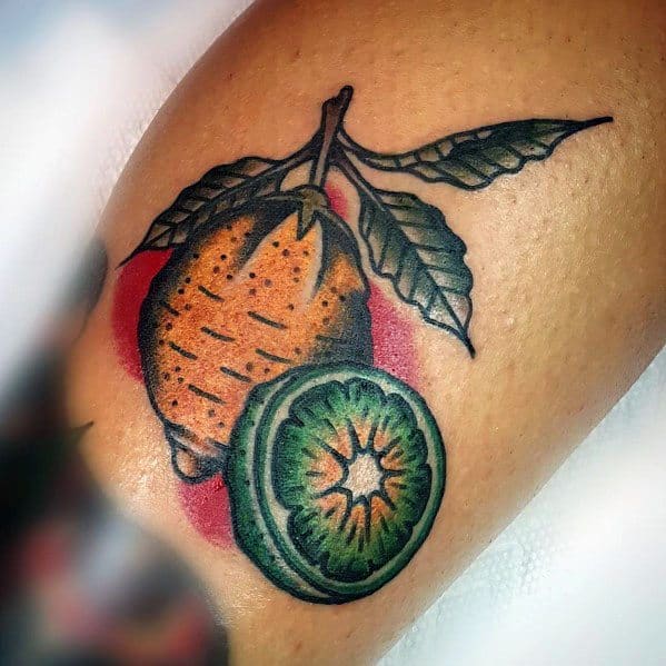 40 Lime Tattoo Ideas For Men Citrus Fruit Designs