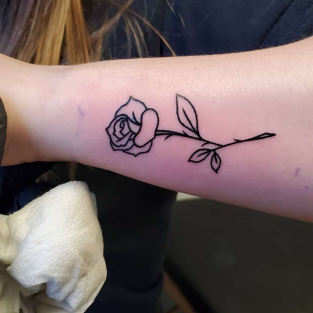 linework simple rose tattoos cosmiccataclysmart