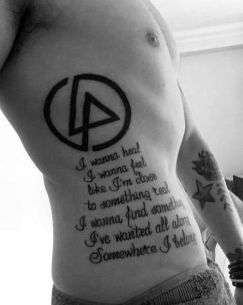 Linkin Park Themed Tattoo Ideas For Men.