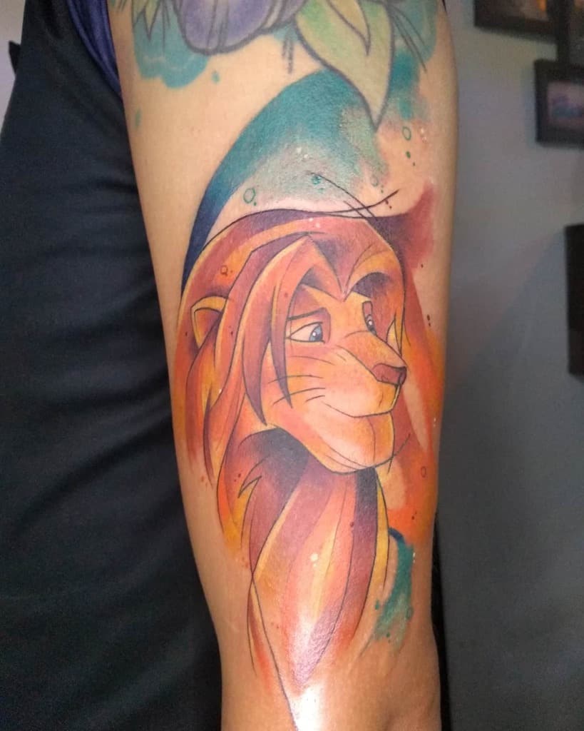 Lion King Simba Tattoo Peck Tattoo 2