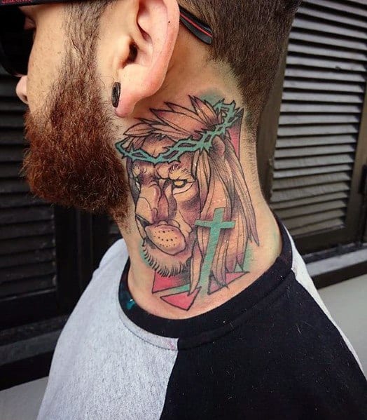 Lion Head Temporary Tattoo - TattooMyIdea