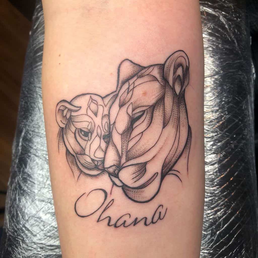 Lion Ohana Tattoo