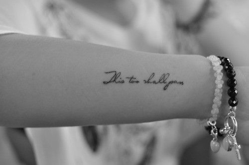 Little Script Tattoo