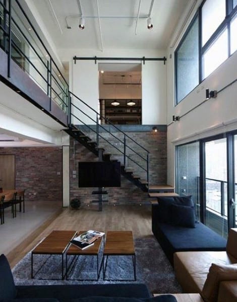 modern loft apartment open plan