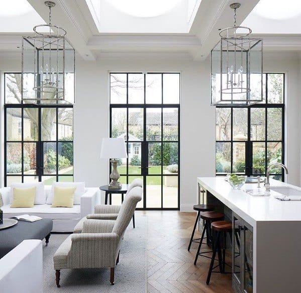 Top 50 Best Living Room Lighting Ideas Interior Light Fixtures - Modern High Ceiling Lighting Ideas